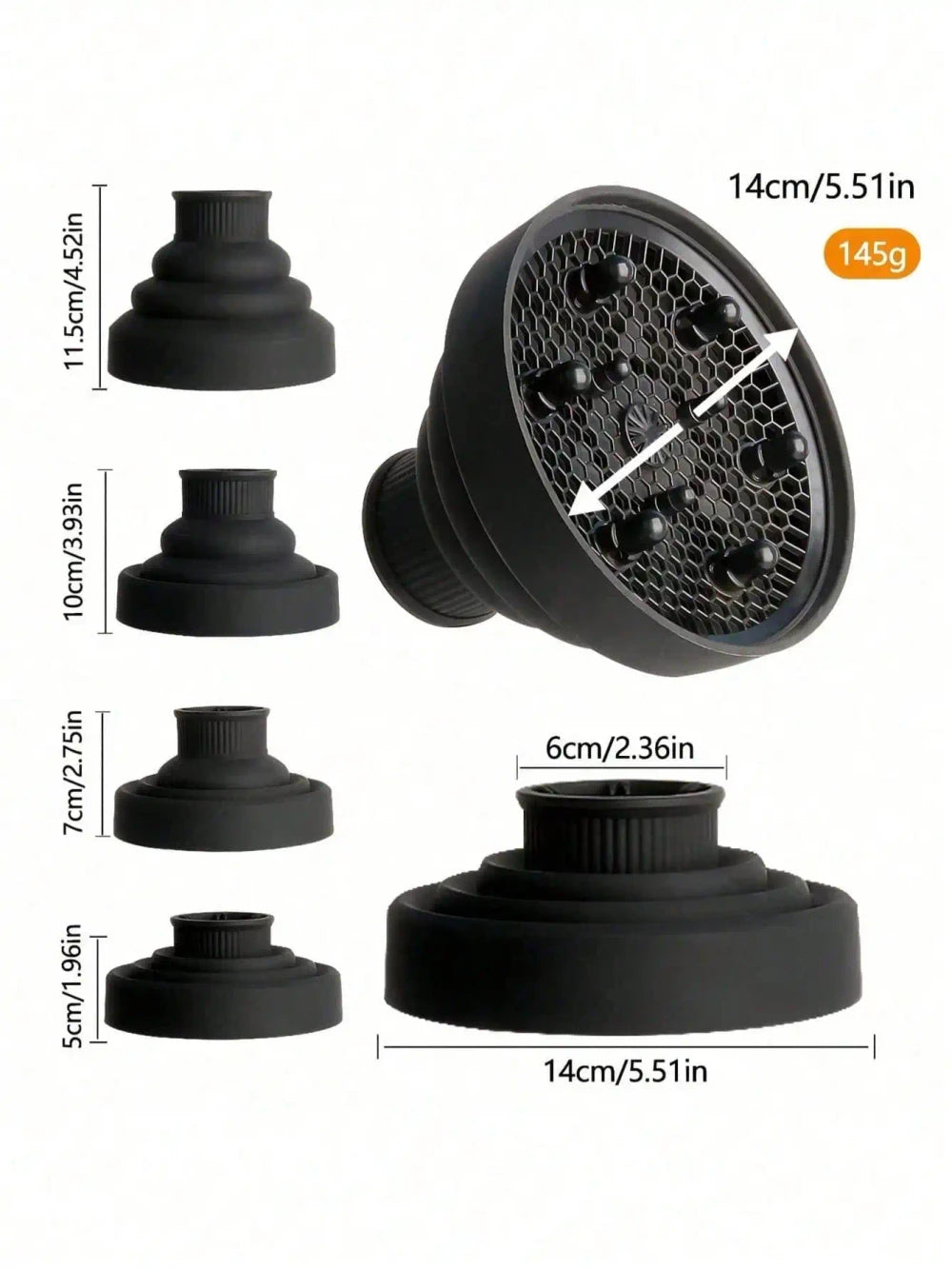 Universal Silicone Hair Dryer Diffuser