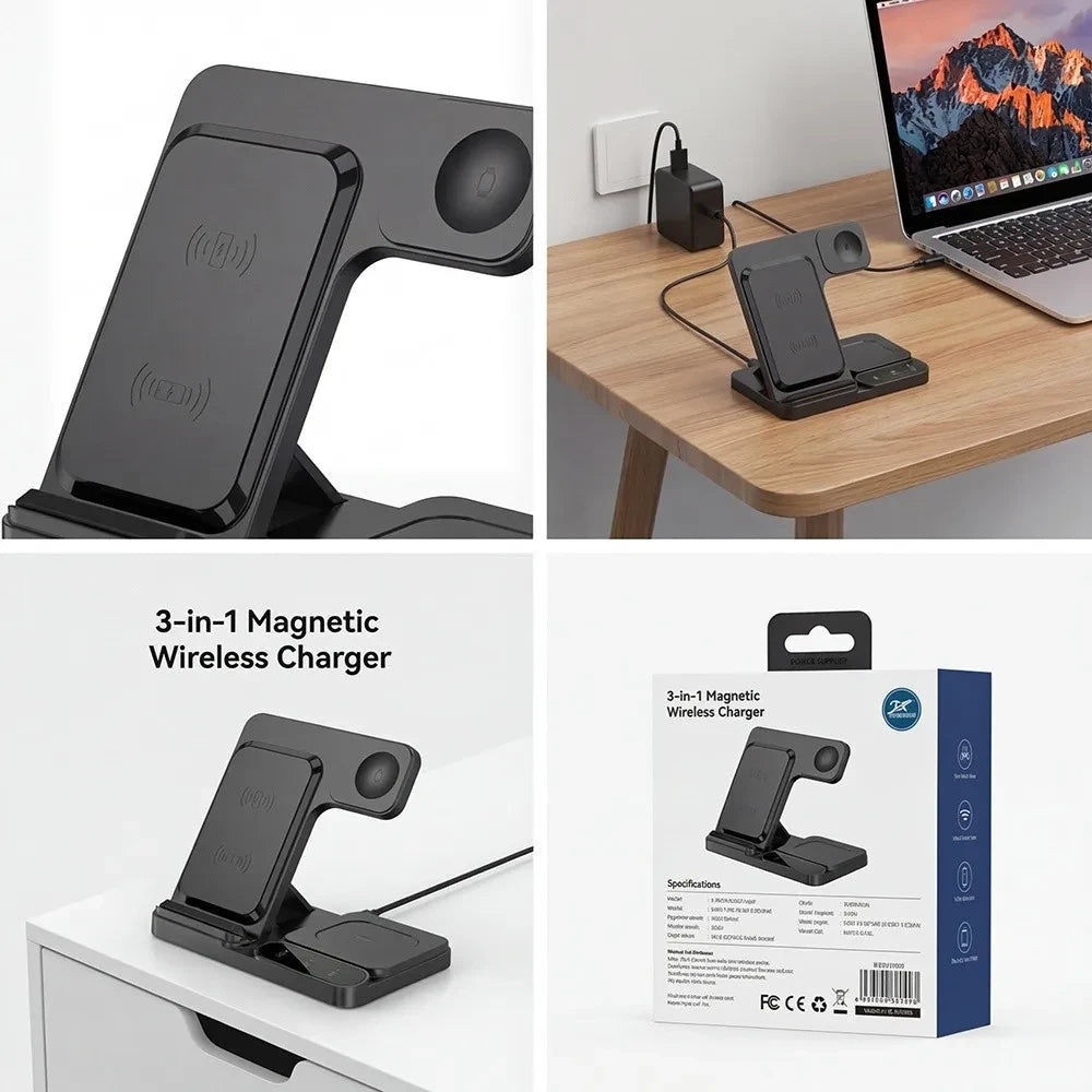 Magnetic Wireless Charging Station Dock