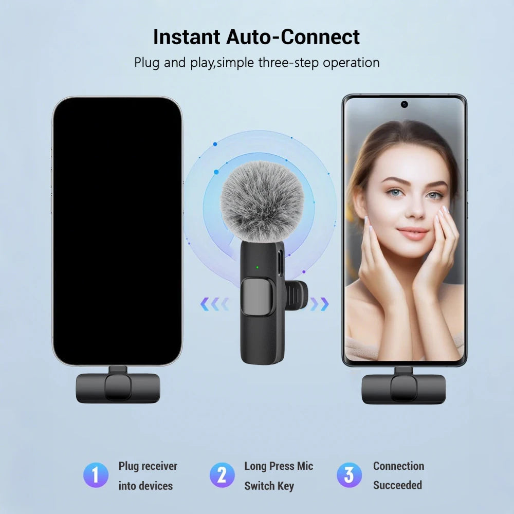 Wireless Lavalier Microphone for Type-C Devices
