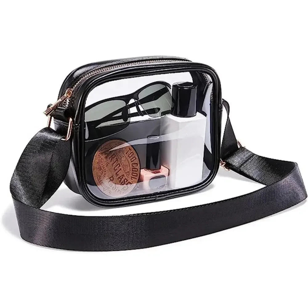 Transparent PVC Crossbody Messenger Bag